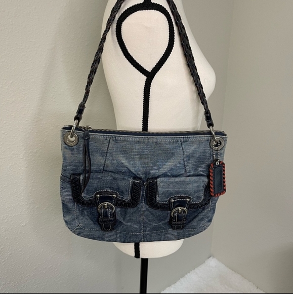Coach Bags Vintage Coach Denim Poppy Purse Poshmark